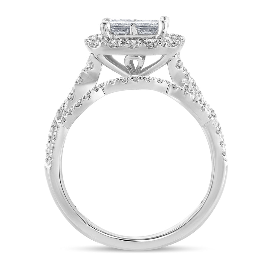 14K 1.75ct Diamond Bridal Ring