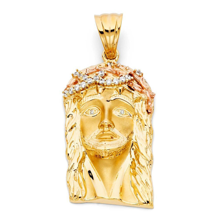 Rose Gold Jesus Piece Pendant - Johnny Dang & Co