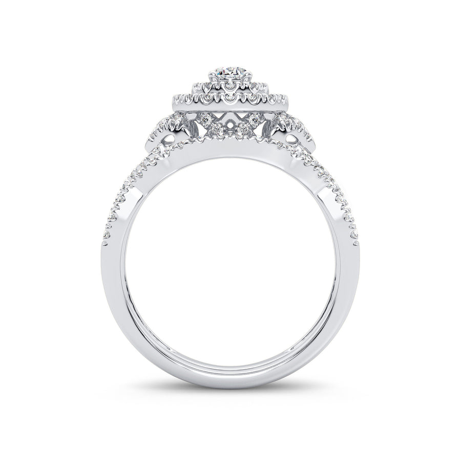 14K 1.00CT Diamond Bridal Ring