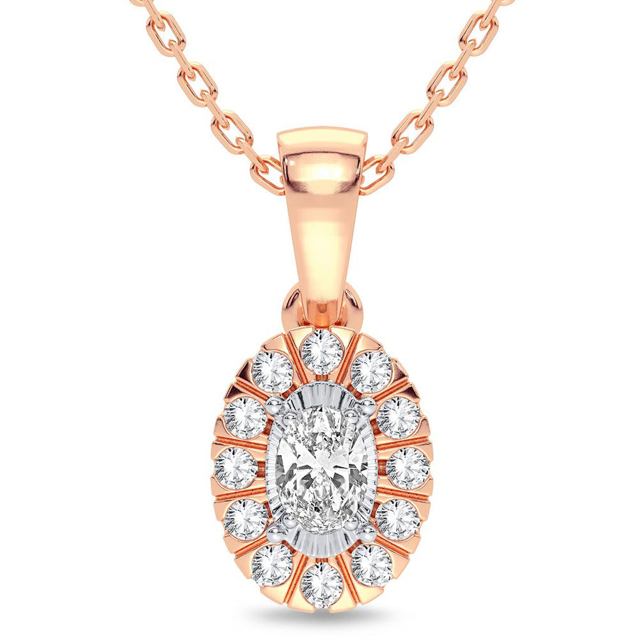 14K 0.25CT Diamond Pendant