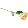 JDSP61-9064 LACQUERED CREAM YELLOW ROSE WITH GOLD TRIM - Johnny Dang & Co
