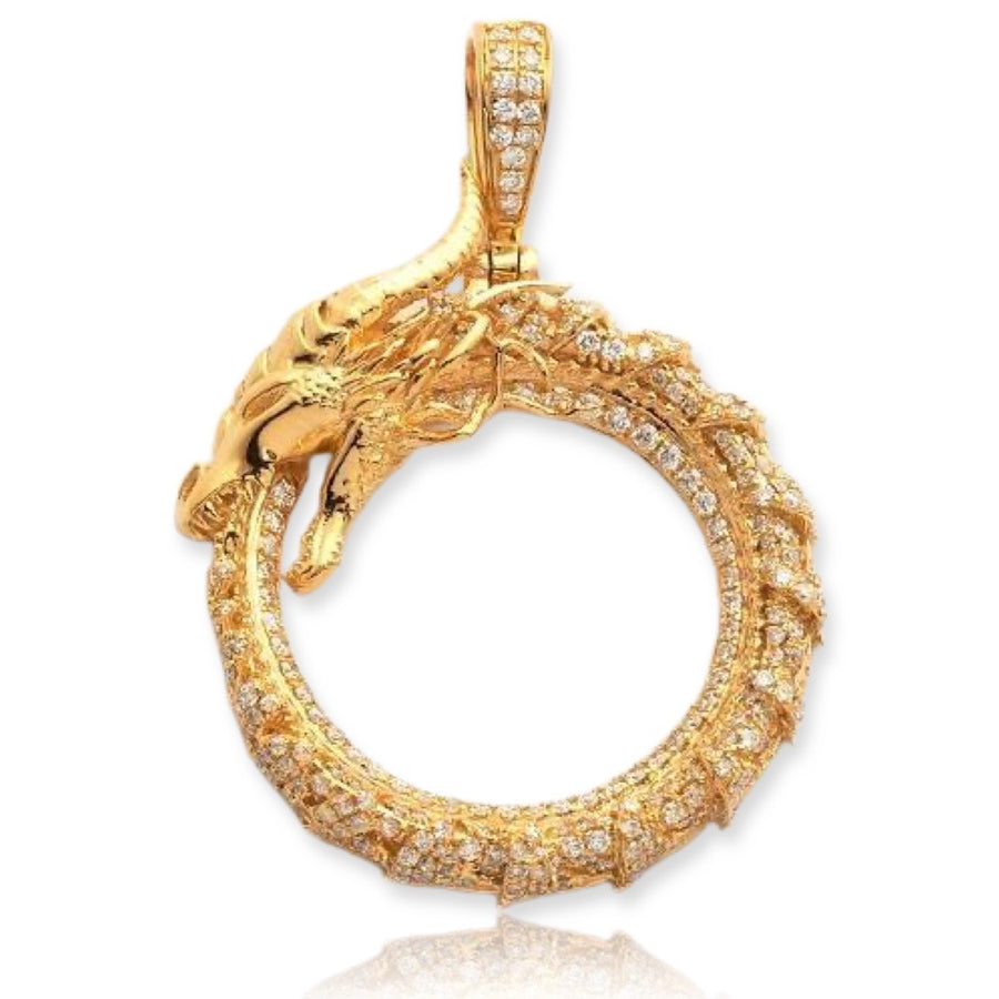 14K 2.25 CTTW DIAMOND DRAGON PENDANT