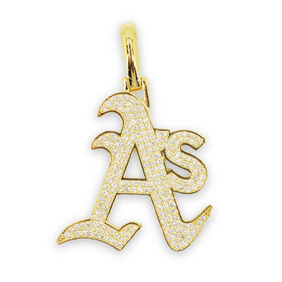 Custom Your Own Logo 10k Gold and VVS Diamond 