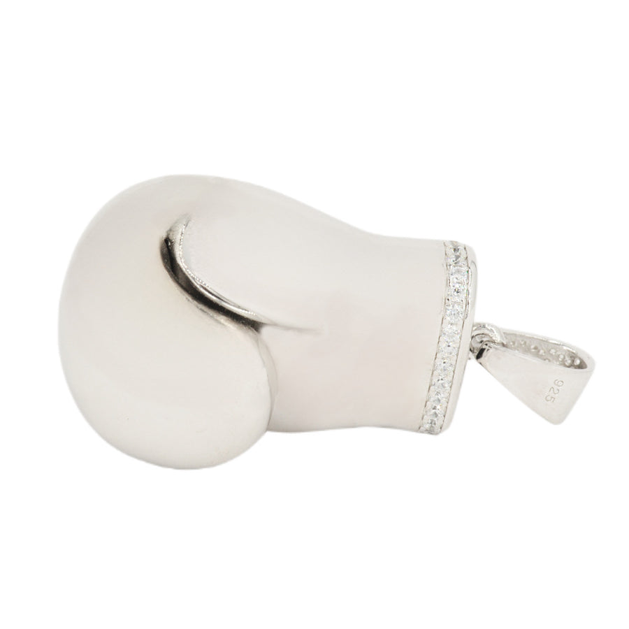 Sterling Silver High Polished Boxing Glove - Hollow